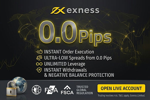 Top 100 Forex Brokers -- Exness 0.0 Pips